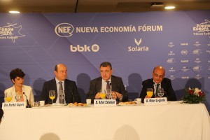 23-J Forum Nueva Economía - Aitor Esteban, Maribel Vaquero, Mikel Legarda