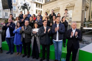 21-A Mitin Gasteiz. Imanol Pradales, Nerea Melgosa, Joseba Diez Antxustegi, Iñigo Urkullu, Andoni Ortuzar