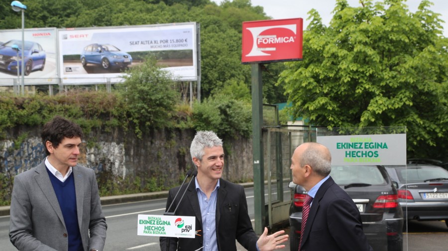 Unai Rementeria e Ibon Uribe en Galdakao