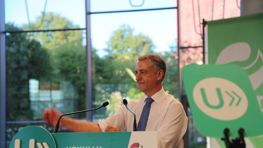 Iñigo Urkullu en el Palacio Euskalduna