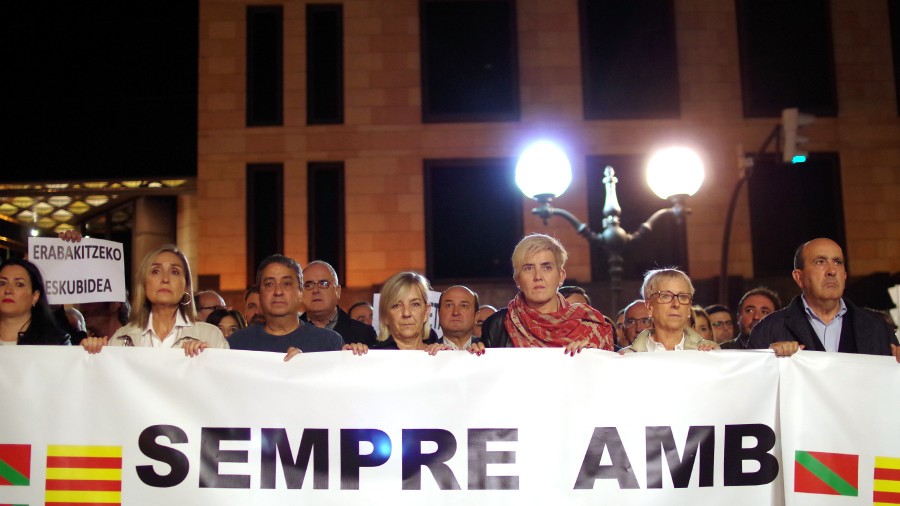 Concentración de la Asamblea Nacional contra el 155 y las detenciones