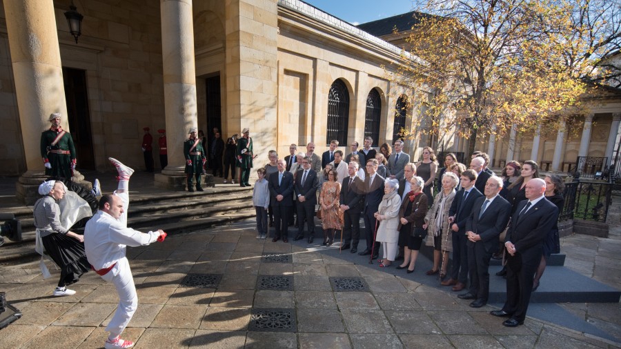 Homenaje a los Lehendakaris del exilio José Antonio Aguirre y Jesús Mª Leizaola