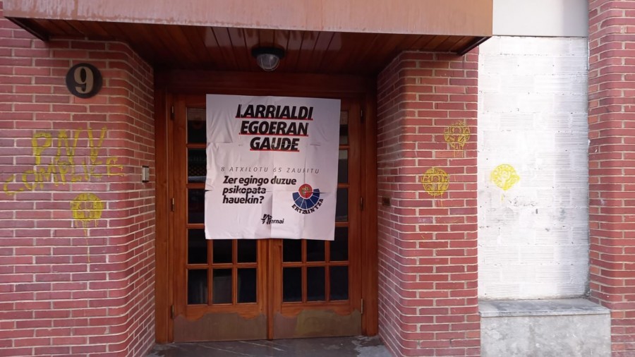 Pintadas en Batzoki de Gasteiz Erdialde y Amurrio