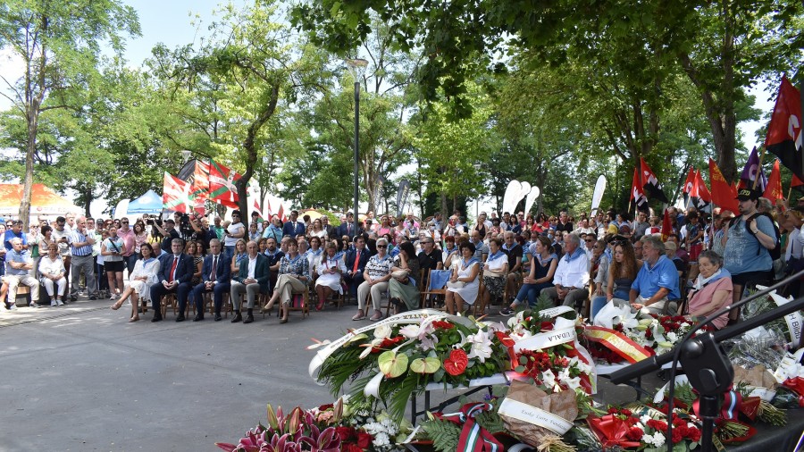 Homenaje a gudaris y milicianos 85 aniversario de la defensa de Bilbao