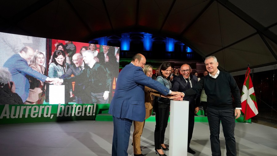 28-M Arranque de campaña en Vitoria-Gasteiz, Bilbao y Donostia