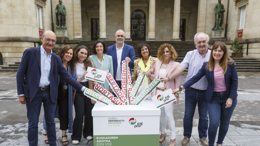 23-J Presentación de las candidaturas de EAJ-PNV al Congreso y Senado por Araba