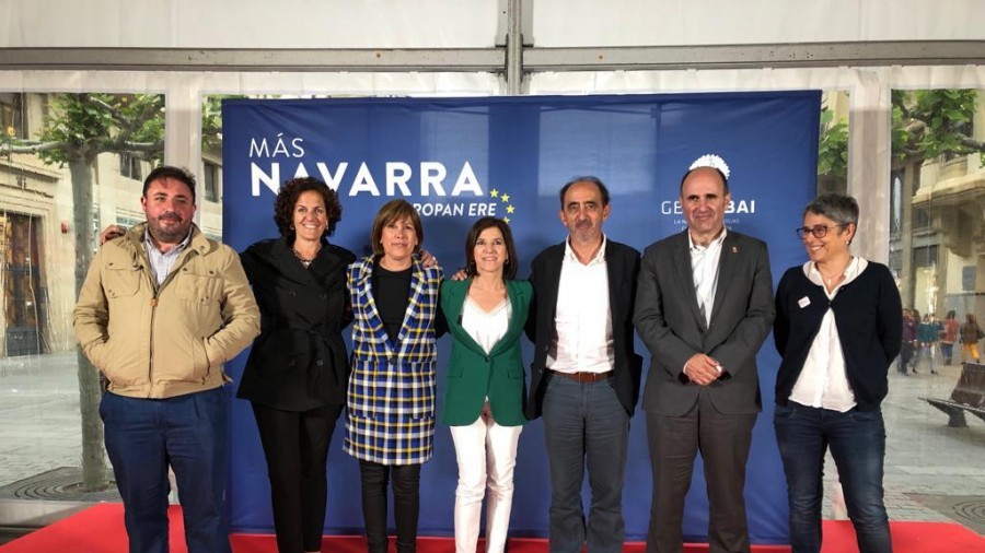 Izaskun Bilbaok besoak zabalik hartu du Geroa Baik CEUS koalizioaren barruan Nafarroari emango dion indarra 