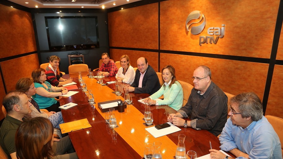 EAJ-PNV y Podemos Euskadi se reúnen por primera vez en un clima de cordialidad