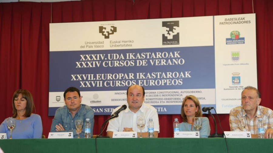 “El PNV solo apoyará una reforma constitucional que reconozca el hecho nacional vasco y al pueblo vasco como sujeto político”