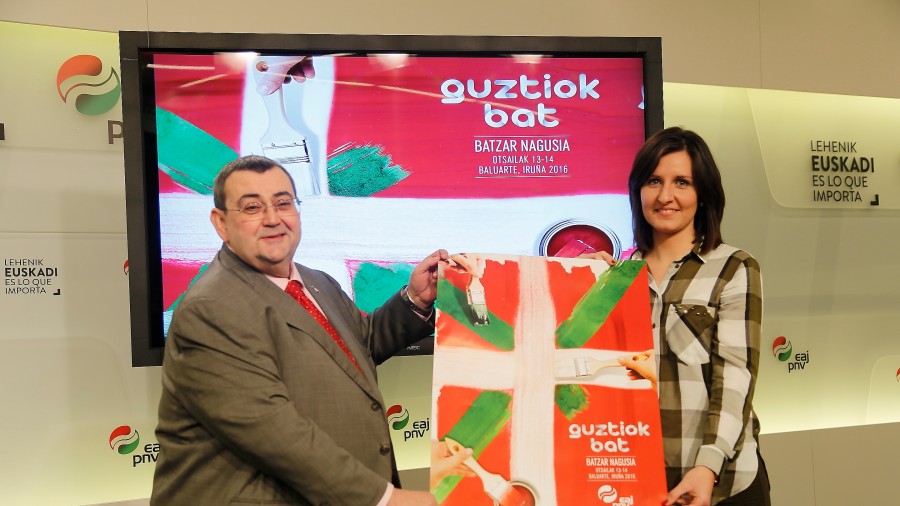 “Guztiok Bat”, lema de la Asamblea General que EAJ-PNV celebrará el sábado y el domingo en Iruña
