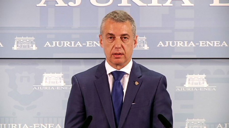 El Lehendakari convoca Elecciones al Parlamento Vasco el 25 de septiembre