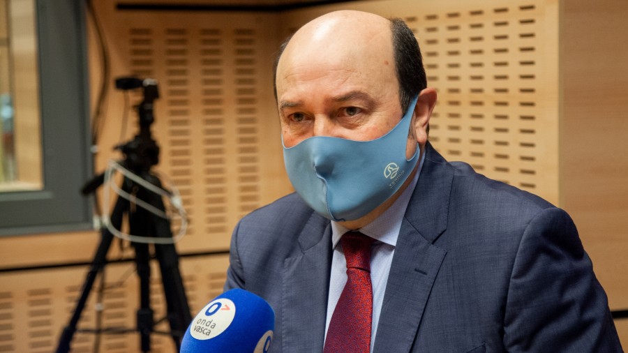 Ortuzar: “Sagardui tiene nuestro apoyo: ayer dio todas las explicaciones y ahora toca dejarle hacer frente a la pandemia”