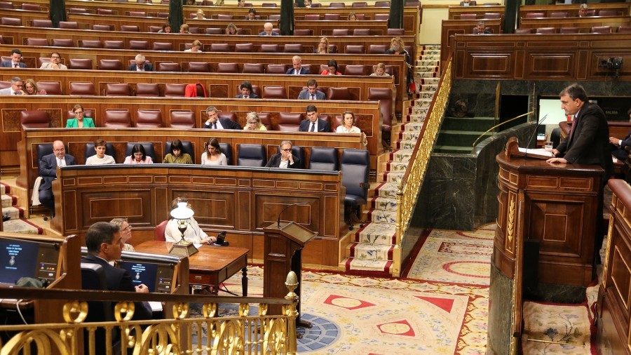 Esteban, crítico con la comparecencia de Sánchez en plena negociación presupuestaria: “Ni es el momento ni la prudencia lo aconseja”