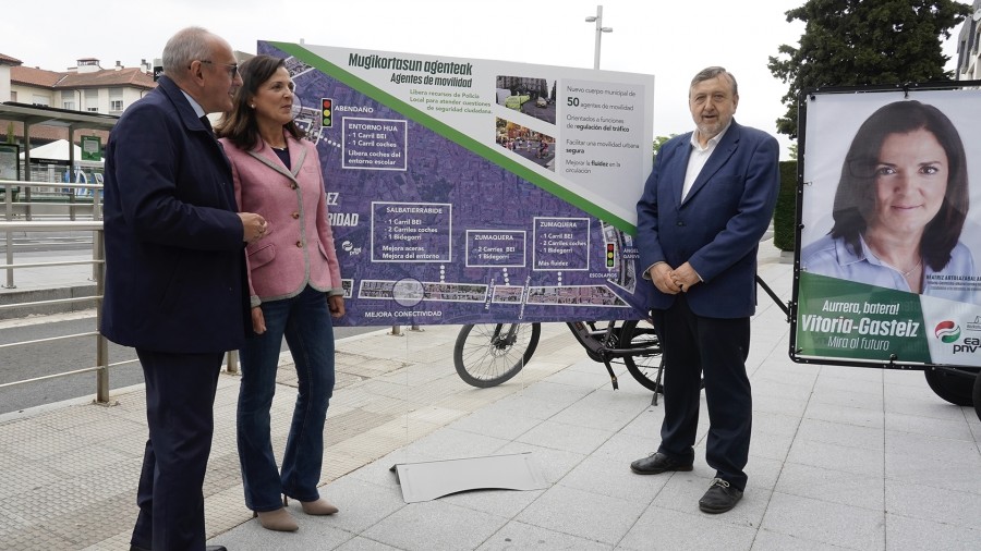 Beatriz Artolazabal mejorará la integración del BEI en la ciudad y creará un servicio de Agentes de Movilidad para regular el tráfico