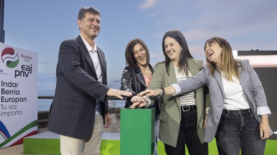 EAJ-PNV emprende en Hondarribia la campaña del 9-J con la aspiración de seguir siendo “la voz de Euskadi en Europa”