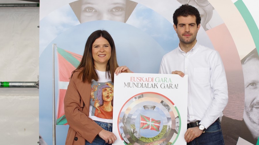 'Euskadi gara, Mundialak gara!', lema del Aberri Eguna que EAJ-PNV celebrará el domingo 20 de abril en Bilbao