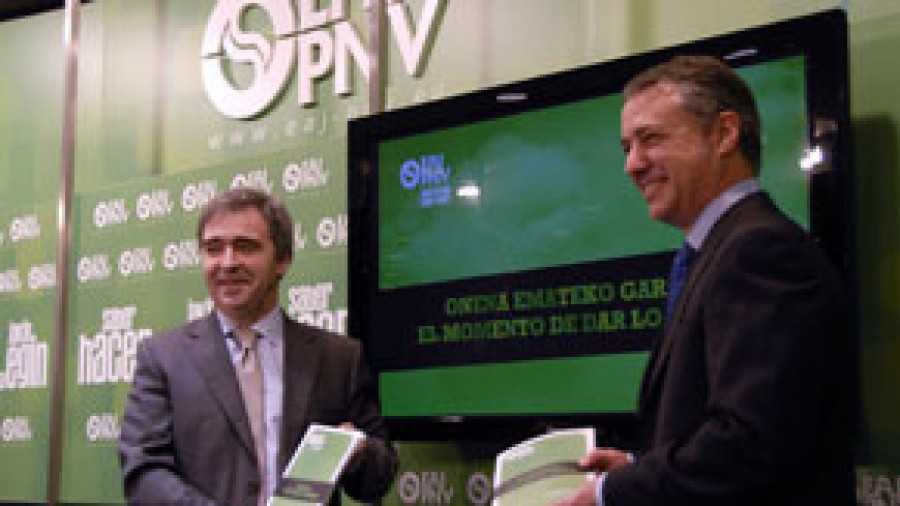 Presentación del programa electoral de EAJ-PNV