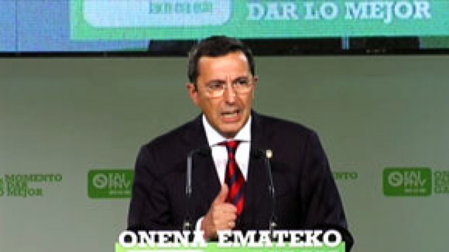 Inicio de campaña en Gasteiz. Intervención de José Luis Bilbao