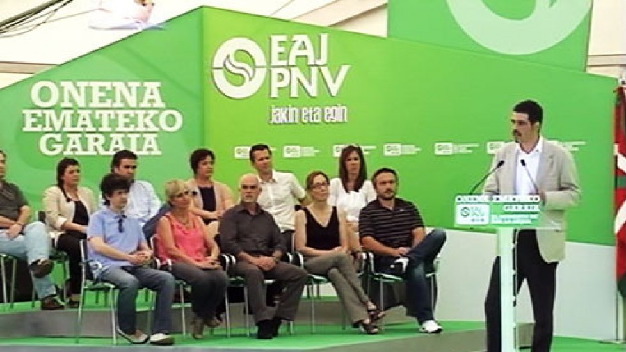 Acto en Donostia (Plaza Trinidad): Eneko Goia