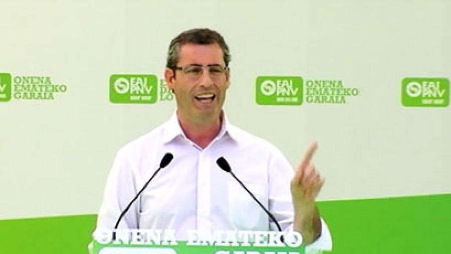 Acto en Donostia (Plaza Trinidad): Markel Olano