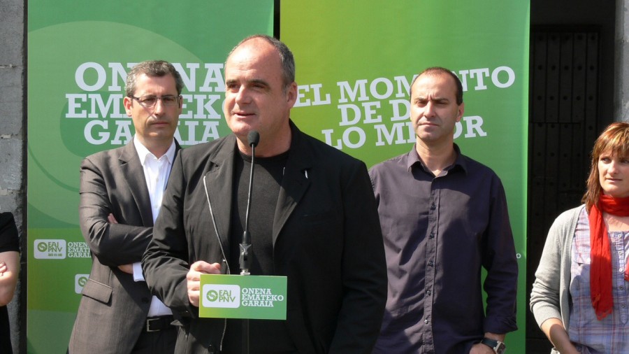 Acto en Andoain: Joseba Egibar