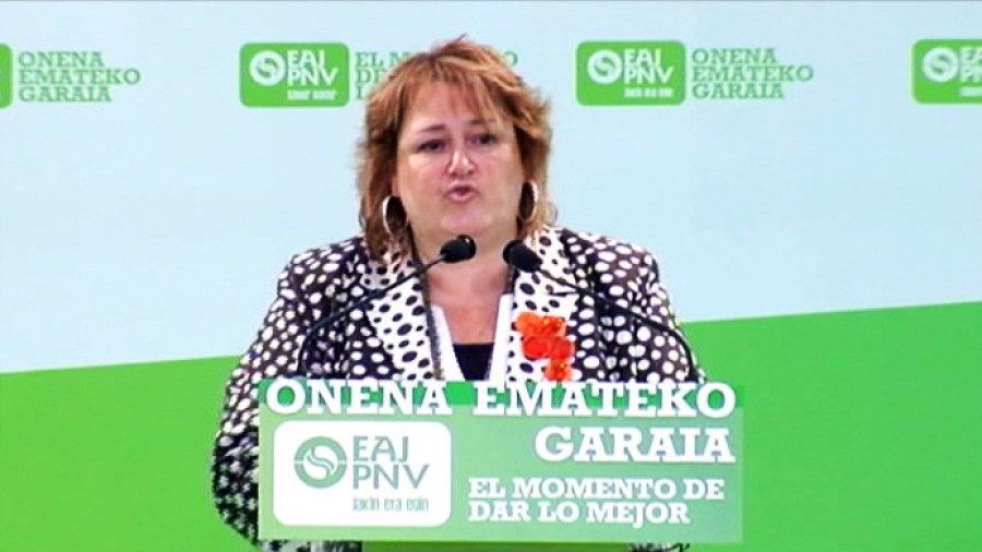 Acto en Bergara: Aintzane Oiarbide